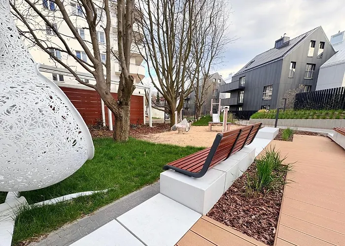 公寓 Baltic White Diuna Supernovi 格丁尼亚